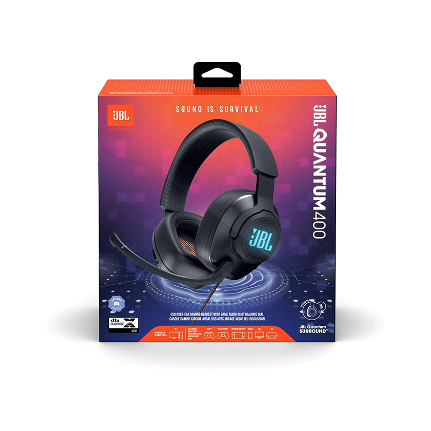 JBL Quantum 400 - Wired Over-Ear Gaming Headphones
