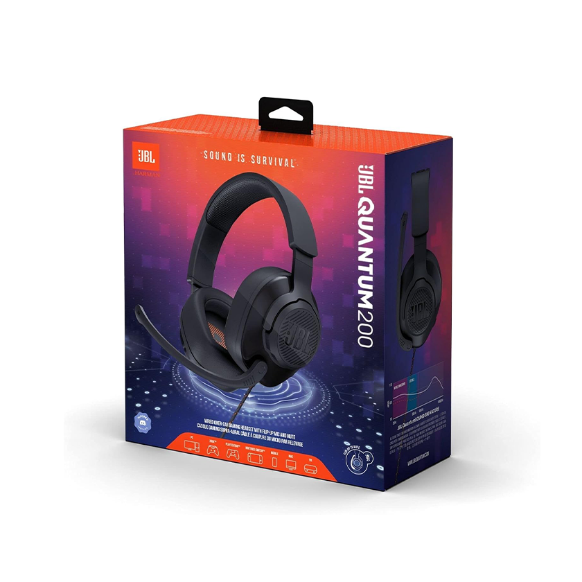 JBL Quantum 200 | Wired Over-Ear Gaming Headphones