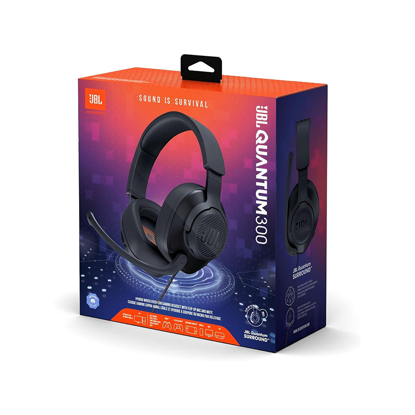 JBL Quantum 300 | Hybrid Wireless Gaming Headphones