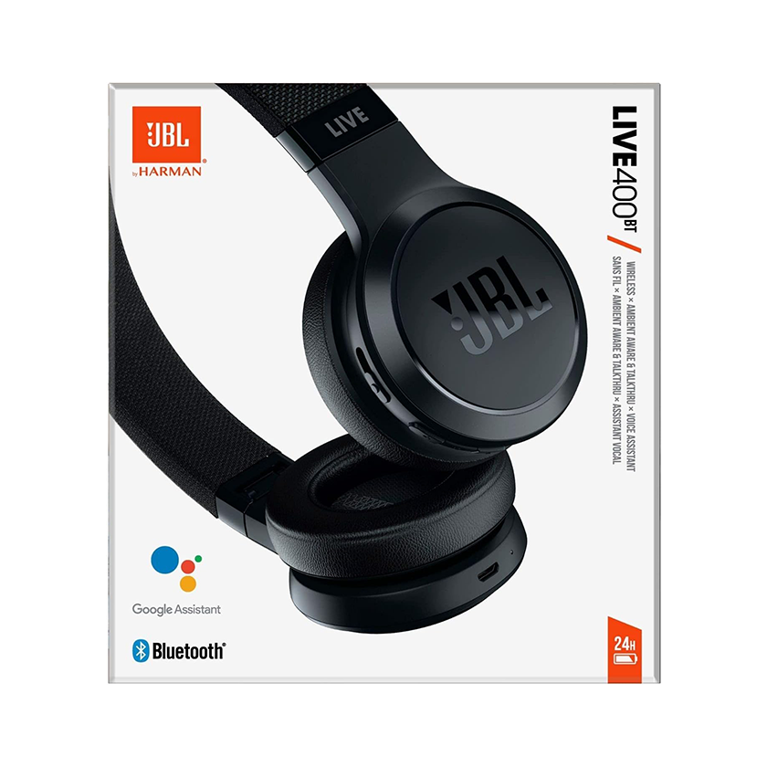 JBL LIVE 400BT On-Ear Wireless Headphones