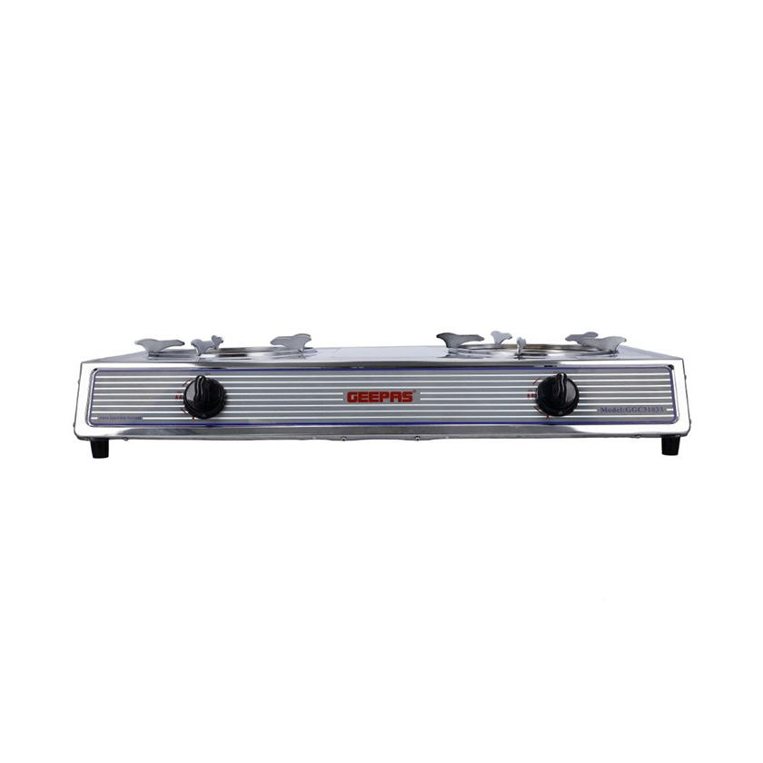 Geepas Stainless Steel 2 Burner Gas Stove GGC31033