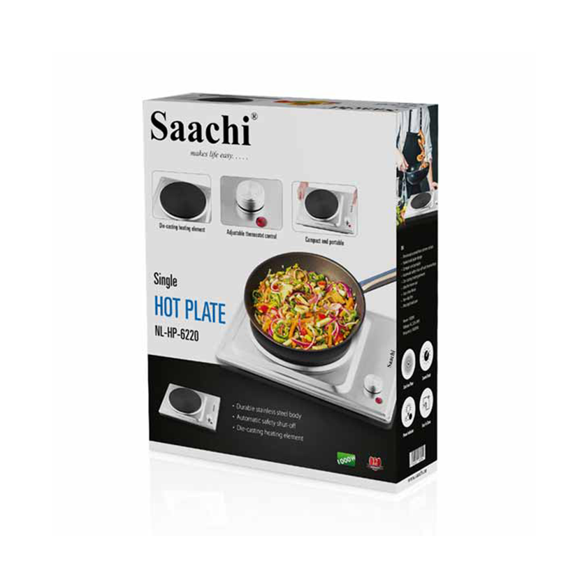 Saachi Electric Single Hot Plate NL-HP-6220SS