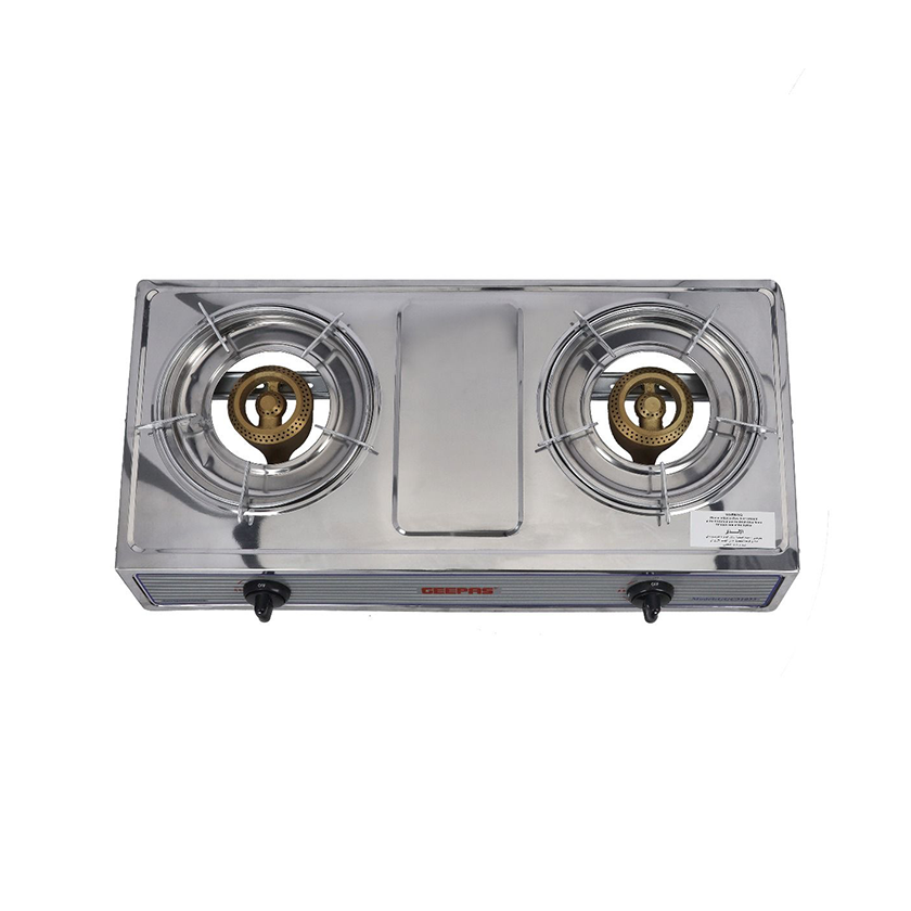 Geepas Stainless Steel 2 Burner Gas Stove GGC31033