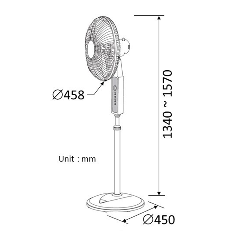 KDK Stand Fan 16"