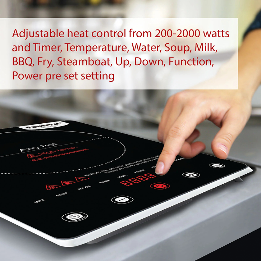 PowerPac Ceramic Cooker (Any Pot) PPIC880