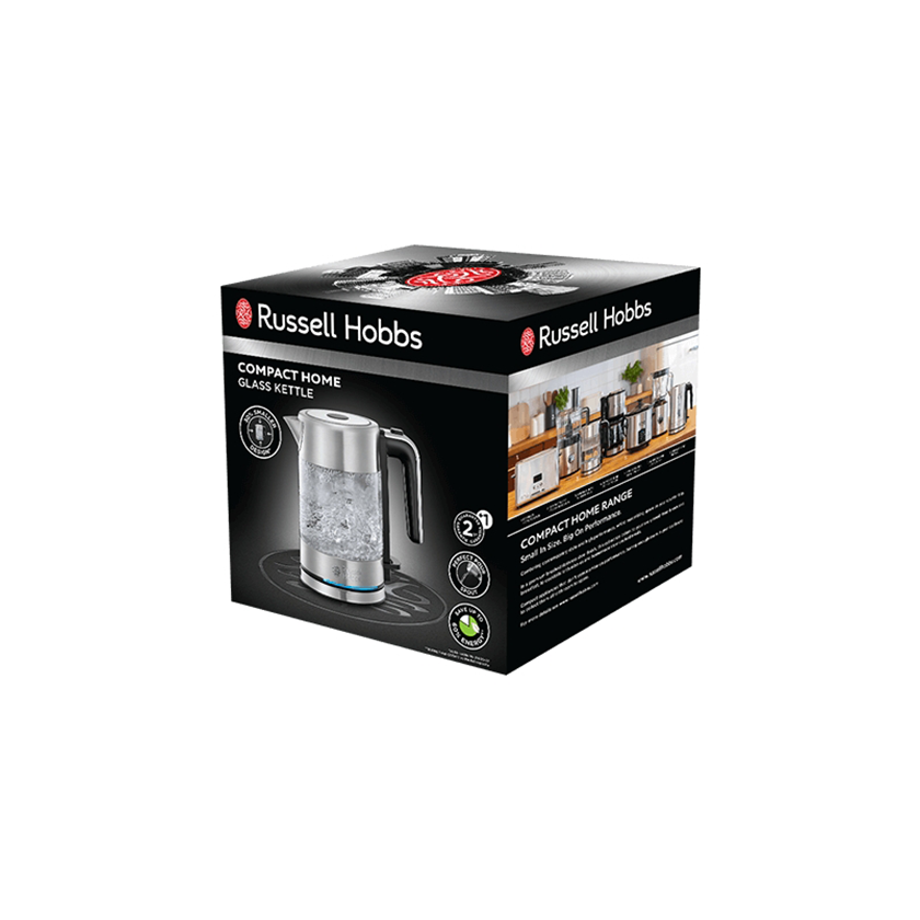 Russell Hobbs Compact Home Glass Electric Kettle 24191