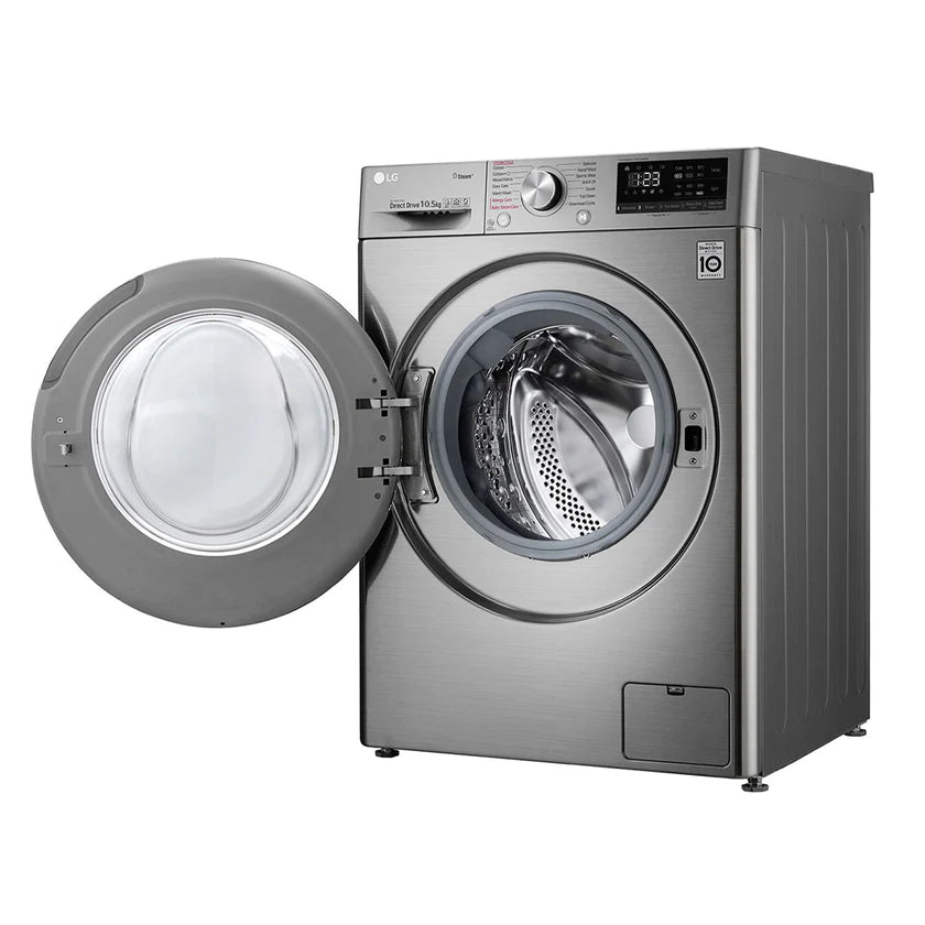 LG 10.5KG Silver Vivace Steam™ Front Load Washing Machine