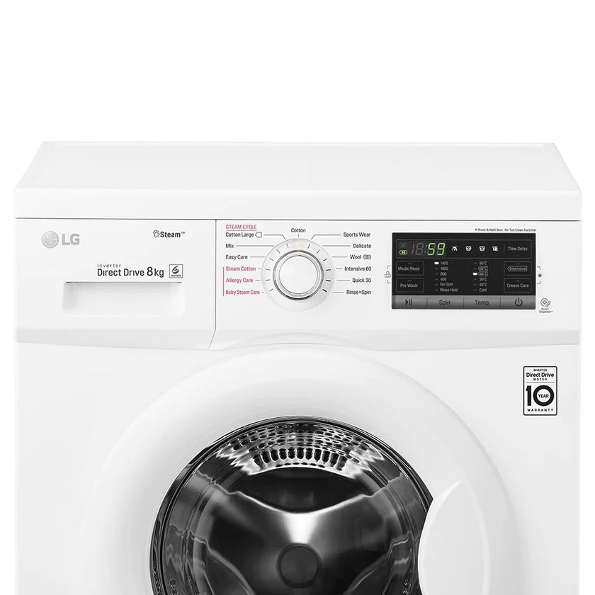 LG 8KG Inverter DD™ | Steam™ Front Load Washing