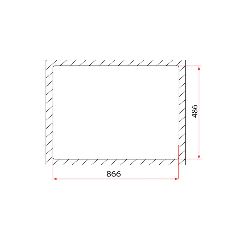Rubine Kitchen Sink STX 860-88R
