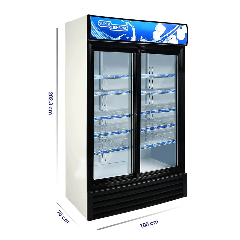 Super General 1000L Double Door Chiller
