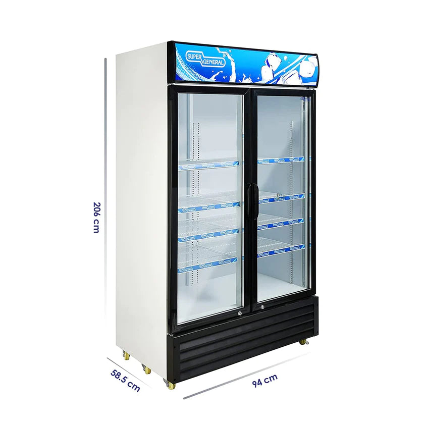 Super General 800L Double Door Chiller