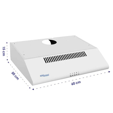 Super General 60CM Stainless Steel Hood (White)