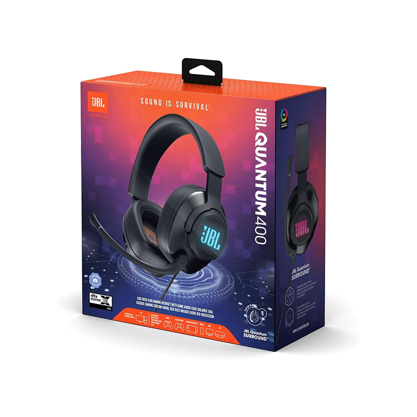 JBL Quantum 400 Wired Over-Ear Gaming Headphones