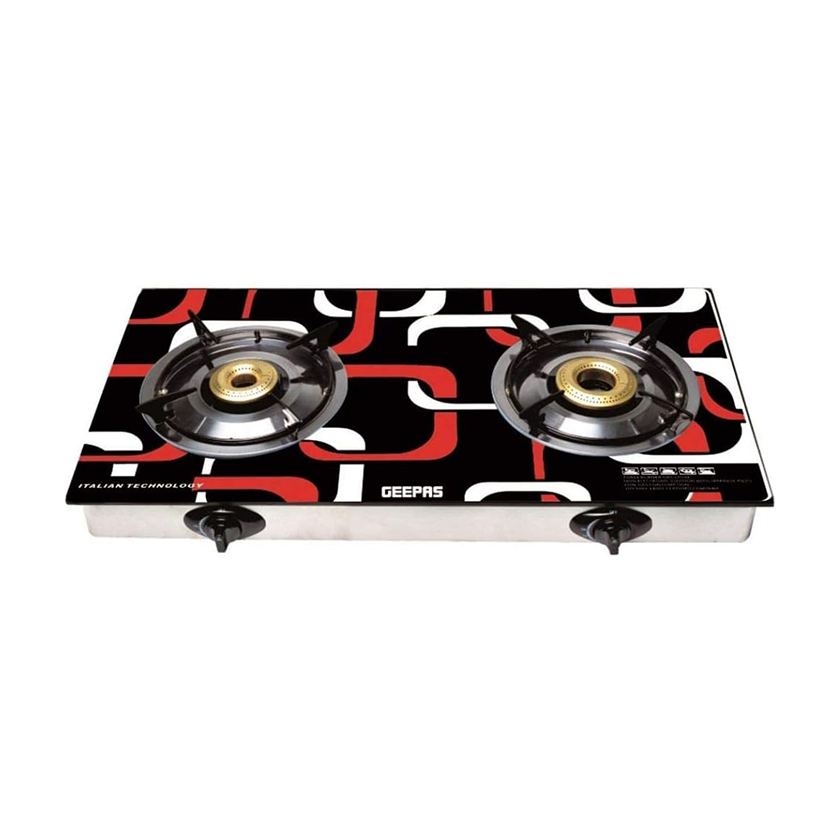 Geepas 2 Burner Glass Stove GK6758