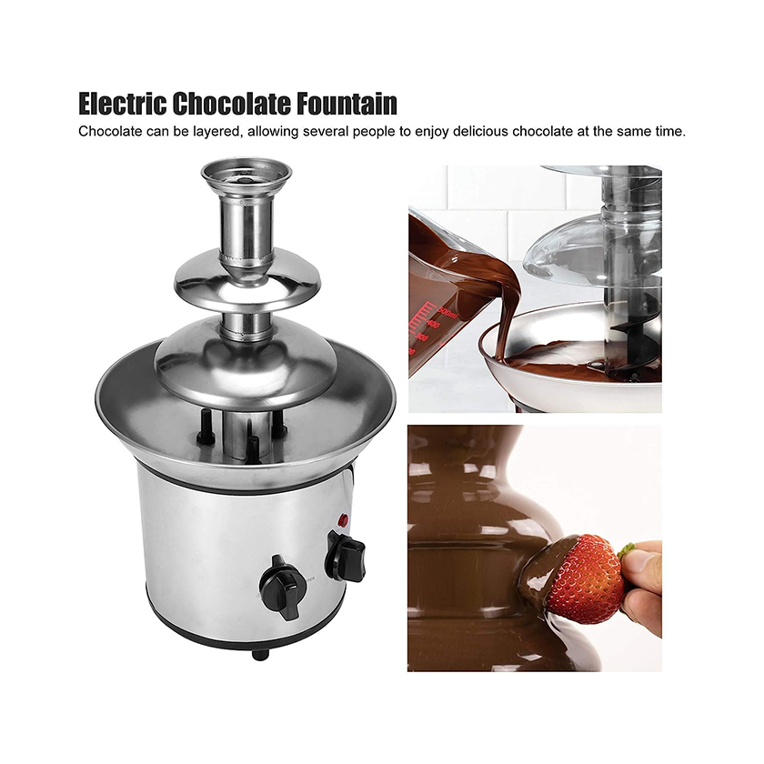 Electric Mini Retro Style 3 Tiers Chocolate Fountain Machine