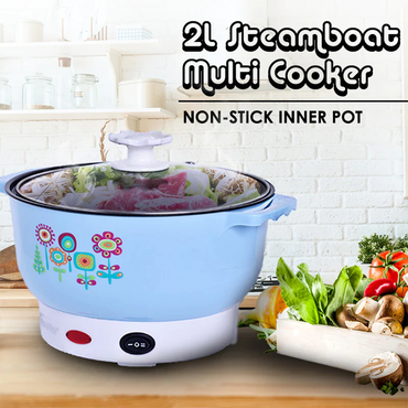 Steamboat 2L Electric Multi Cooker with Non Stick Inner Pot PPMC525