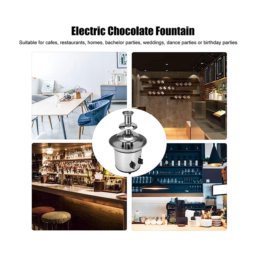 Electric Mini Retro Style 3 Tiers Chocolate Fountain Machine