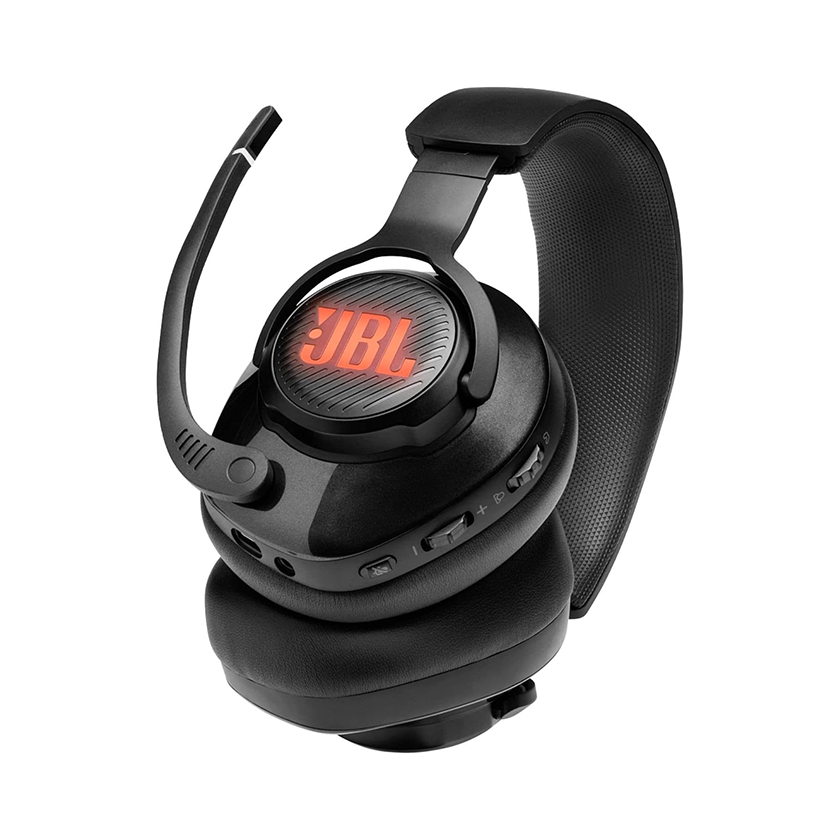 JBL Quantum 400 Wired Over-Ear Gaming Headset with Microphone and RGB,  Multi-Platform Compatible, in Black