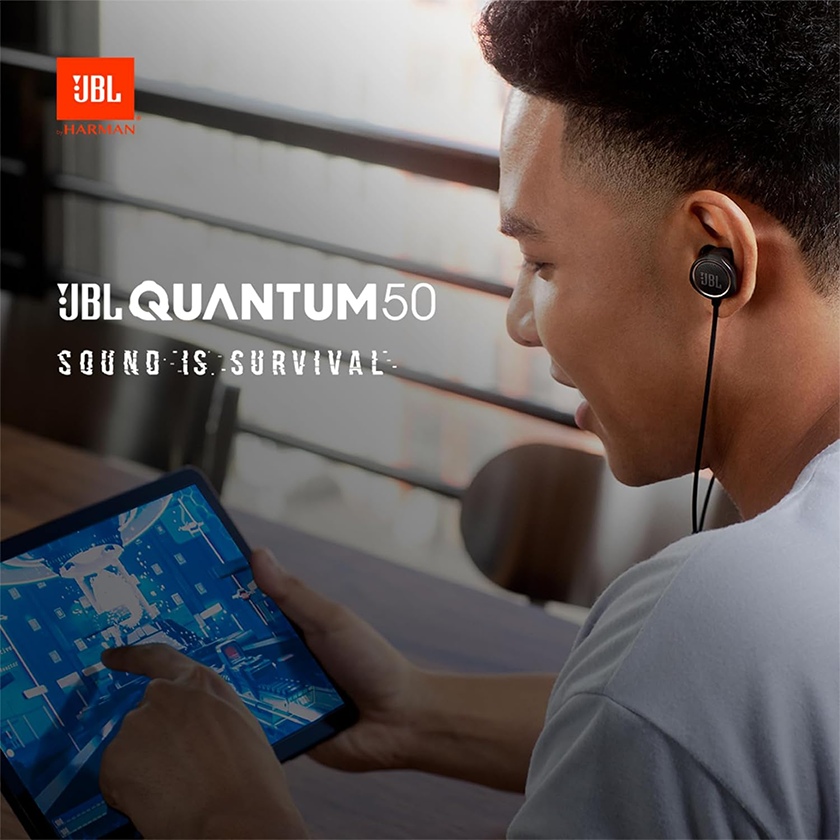 JBL Quantum 50 - In-Ear Wired Gaming Headset With Quantum SOUND technology