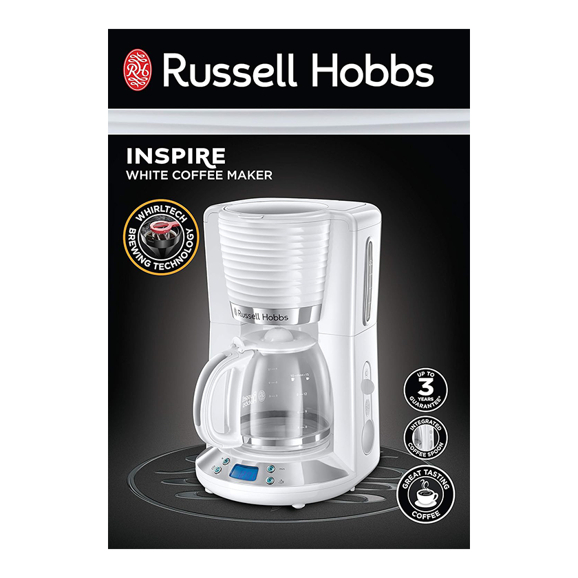 Russell Hobbs Inspire White Coffee Maker