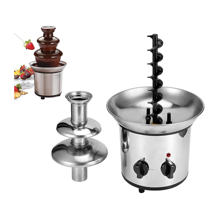 Electric Mini Retro Style 3 Tiers Chocolate Fountain Machine