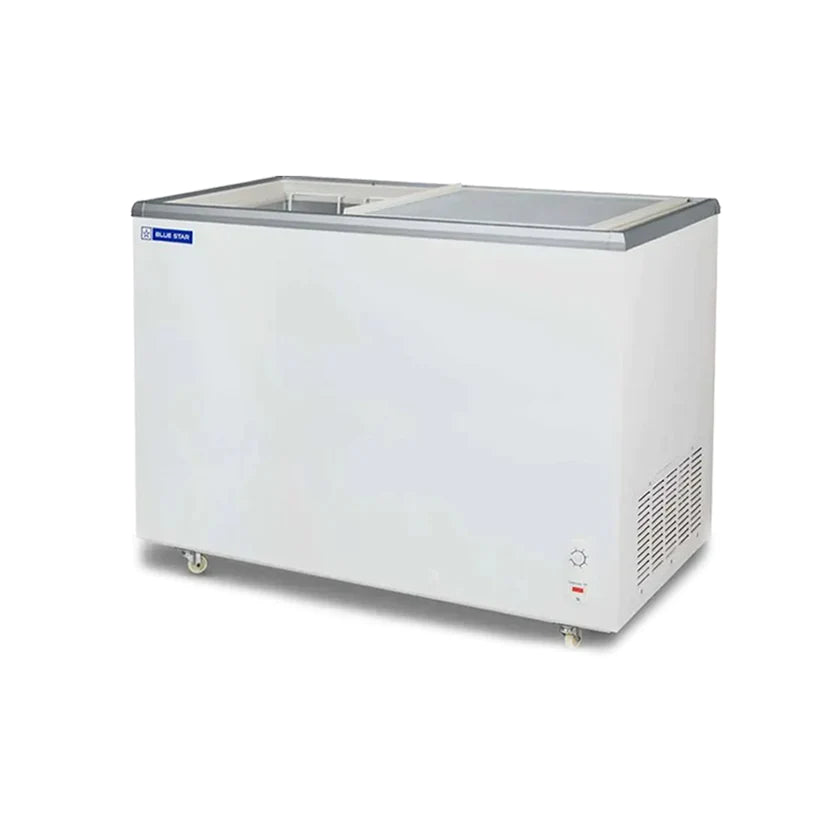 Blue Star Glass Top Deep Freezer 310L