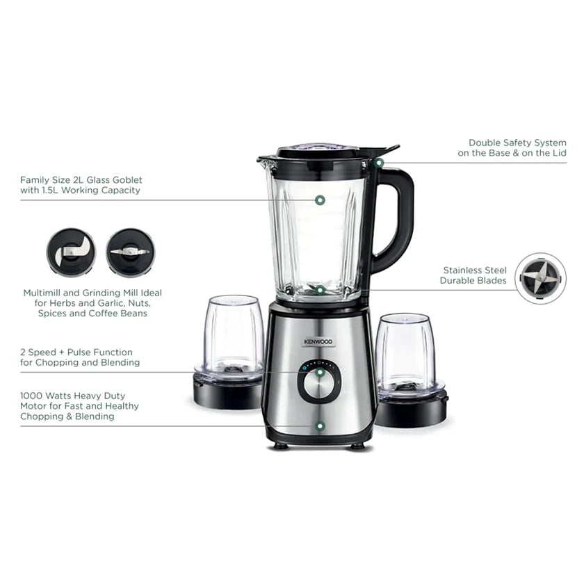 Kenwood 2L Power Blender with 2 Mill