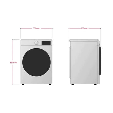 LG 10.5KG Silver Vivace Steam™ Front Load Washing Machine