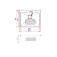 Rubine Kitchen Sink STX 810-60