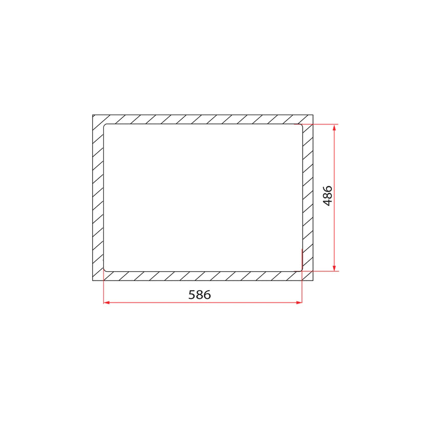 Rubine Kitchen Sink STX 810-60