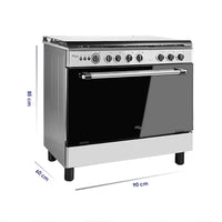 Super General Freestanding 5 Burner Gas Cooker & Oven