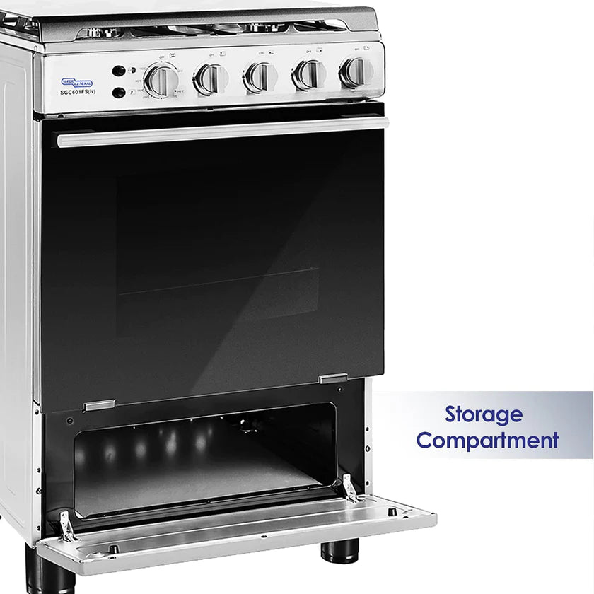 Super General Freestanding 4 Burner Gas Cooker & Oven